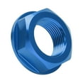 Aluminum Motorcycle Rear Wheel Axle Nut M22x1.5 Blue for Kawasaki KX125
