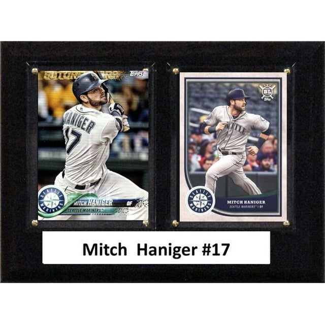 C&I Collectables 68HANIGER MLB 6 x 8 in. Mitchell Haniger Seattle Mariners Two Card Plaque