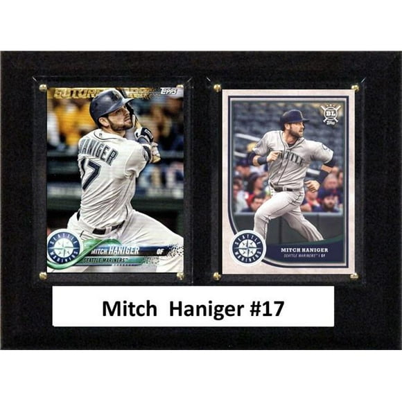 C&I Collectables 68HANIGER MLB 6 x 8 in. Mitchell Haniger Seattle Mariners Two Card Plaque