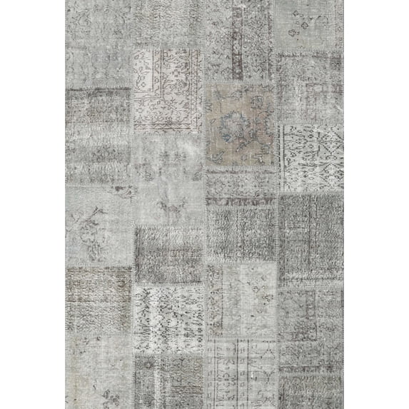 Ahgly Company Machine Washable Indoor Rectangle Contemporary Sage Green Area Rugs, 8' x 12'