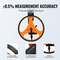 thumbnail image 2 of SKYSHALO Measurement Wheel, 6.3 Inch Diameter, Adjustable Height 39.37-16.53 Inches, Tracks Up to 9,999m, Includes Carry Bag, Ideal for Measuring Various Surfaces, 2 of 9