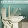 thumbnail image 5 of 21 Inch Extra Tall Toilet for Seniors, Elongated High Toilet, Comfort Bowl Height Toilet, Seat Height 22 Inch, Two-Piece Single Flush 1.28 GPF, 12” Rough In, Bone Color, for Bathroom, 5 of 9