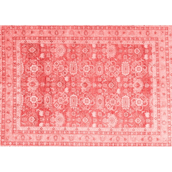 Ahgly Company Indoor Rectangle Oriental Red Traditional Area Rugs, 2' x 3'