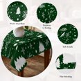 thumbnail image 5 of Green Christmas Table Cloth Waterproof Tablecloths, Xmas Tree Snowflakes Winter Holiday Tablecloth Dining Table Cover for Kitchen Party Tabletop Outdoor, Rectangle Tablecloth 60x84 Inch, 5 of 9