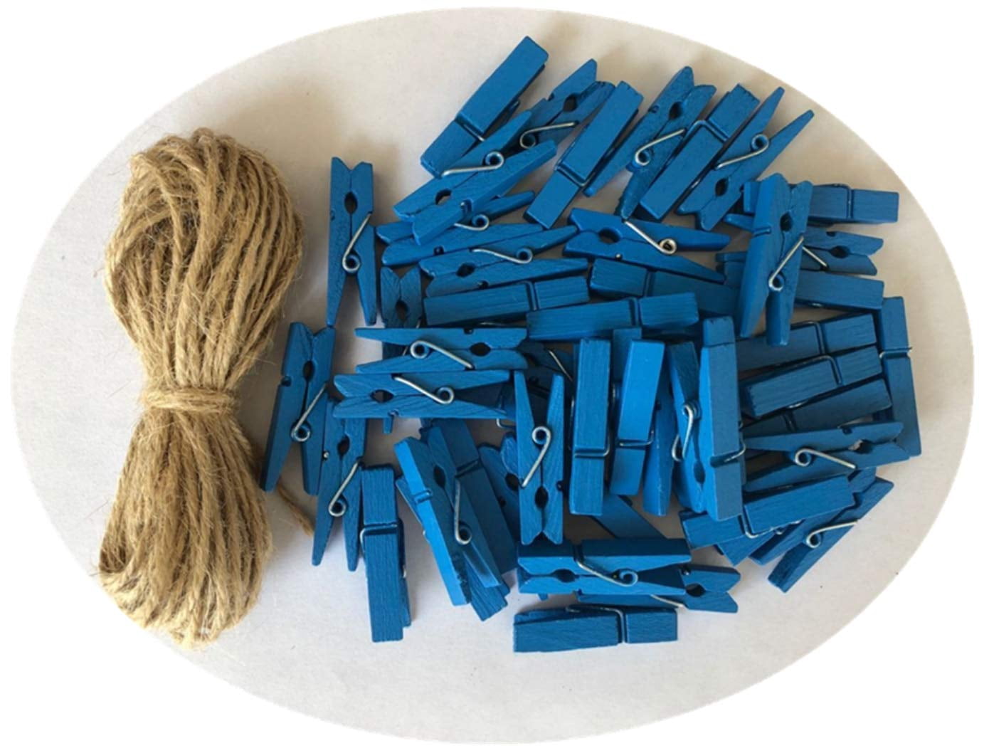 Wood Clothes Pins for Crafts Party Decor Small Clips Hold Card with