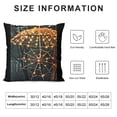 thumbnail image 5 of Happy Halloween Throw Pillow Covers Inch Vintage Pillows Decorative Throw Pillow Bat Pillowcase Square Green Cushion Covers Decorations for Sofa Bed Couch, 5 of 5
