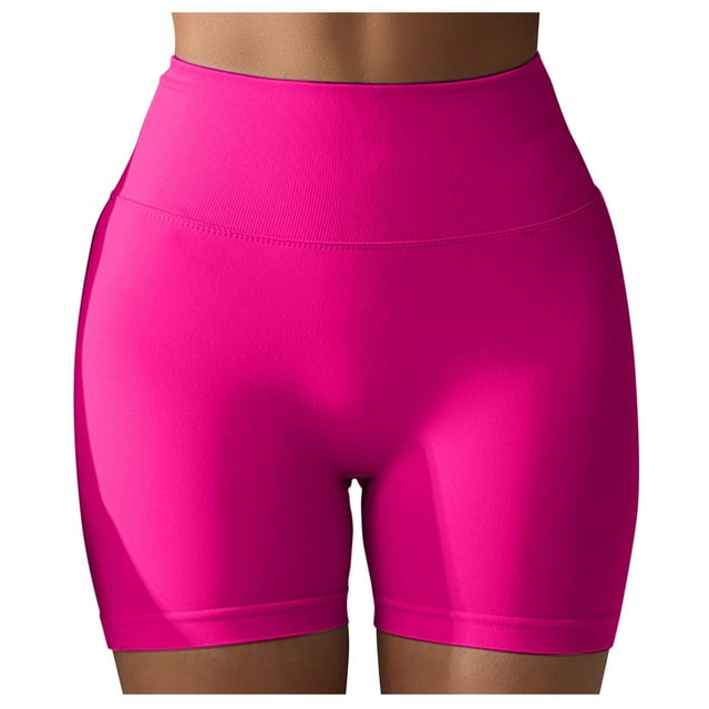 WEIYLL Womens Yoga Shorts Seamless Scrunch Workout Gym Solid Color Rd1 Pants L