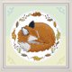 thumbnail image 4 of Cuadros Decorativos Little Fox DIY Kit de punto de cruz 14CT sello bordado costura (DA401) Tmvgtek embutido en tela, 4 of 9