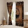 thumbnail image 4 of Homewish Deer Moose Elk Black Out Curtains, Jungle Hunting Wildlife Curtains Pack of 2 (42x63 Each), Southwestern Cabin Bedroom Curtains, Blackout Curtains Bedroom Decor, 4 of 7