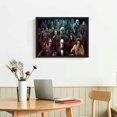 thumbnail image 2 of Nawypu  Horror Movies Canvas Poster Wall Art Framed,Modern Decoracion Prints Painting Posters Artwork for Bedroom Living Room Game Study Room Club Wall Decor (Frame), 2 of 4