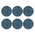 thumbnail image 2 of Disketp Blue and White Gradient Snowflake Funny Coasters,6 Pcs Leather Coasters with Holder, Perfect Housewarming Hostess Gifts,Protect Furniture from Water Marks Scratch and Damage,Round Shape, 2 of 7