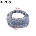thumbnail image 2 of Diademas de encaje para mujer: 4 diademas de encaje floral anchas y elásticas impresionantes: pañuelos para el cabello de moda para mujer, 2 of 5