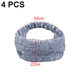 thumbnail image 2 of Diademas de encaje para mujer - 4 PCS Impresionantes diademas de encaje floral anchas y elásticas - bufandas para el cabello para mujer a la moda, 2 of 5