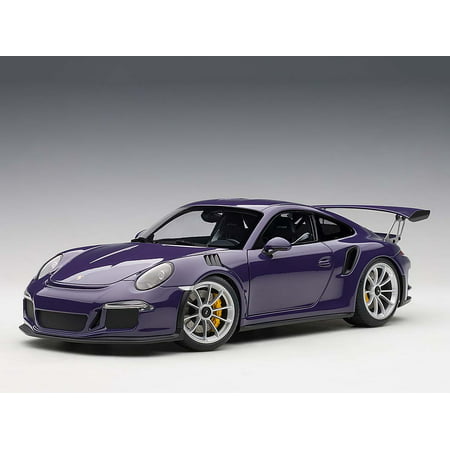Porsche 911 (991) GT3 RS Ultra Violet with Silver Wheels 1/18 Model Car by (Porsche 911 Best Color)