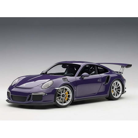 Porsche 911 Wheel Porsche 911 (991) GT3 RS Ultra Violet with Silver Wheels 1/18 Model Car by Autoart ()