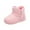 Red, variant on VMESZQFG Anti-Slip Boots for Girls Kids Girls Boots Children's Leather Snow Boots Warm Cotton Thick Short Boots foreign Trade Cotton Shoes Little Girls High Heel Shoes Red