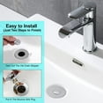 thumbnail image 5 of Tapón universal para fregadero de baño, filtro de drenaje de rebote de acero inoxidable, tapón de drenaje emergente, tapón de fregadero tipo bala para lavabo, tapón de drenaje de fregadero con fi, 5 of 5