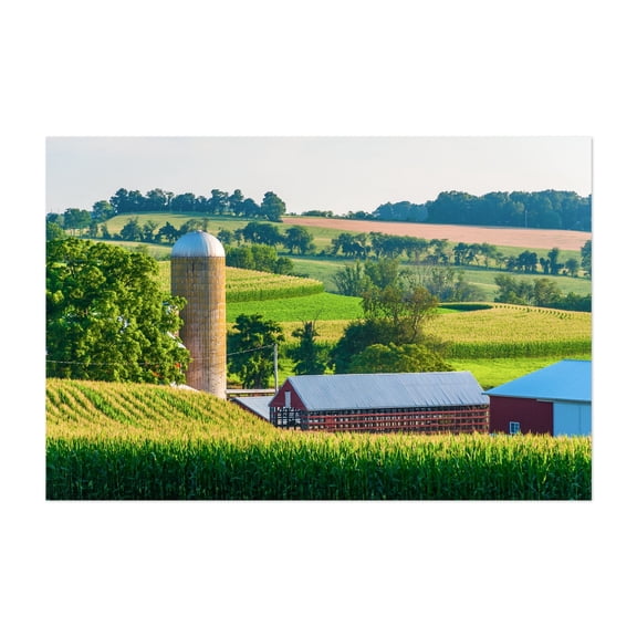 Soft Silo No. 2 - Pennsylvania Photography Unframed Wall Art Print 5 x 7 inches