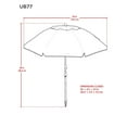 thumbnail image 2 of Parasol de 2,13 m (7 pi) avec ancrage de plage Rio Beach, 2 of 9