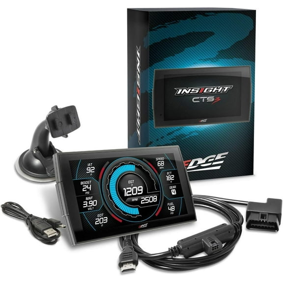Edge Insight CTS3 Digital Gauge, Compatible with 1996 & Up OBD-II Vehicles. 84130-3
