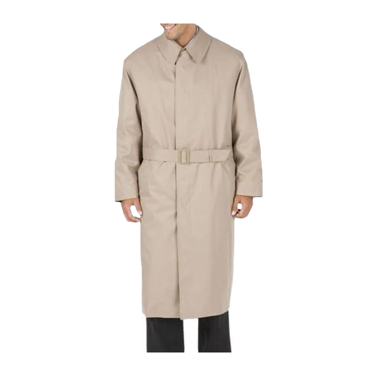 Mens Dress Coat 46 Inch Vent, Fly Front Coat With Split