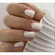 thumbnail image 1 of Press on Nails con punta curvlife, acrílico, cubierta completa, color blanco perlado, 1 of 5