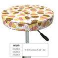 thumbnail image 4 of Lsque Cute Ice Cream Round Bar chair cushion covers Velvet Fabric Premium Comfort Protects from Scratches and Stains for 14-17 Inch Chair- 14 inch, 4 of 7