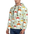 thumbnail image 2 of Hoodies for Men - Mushroom Bee Long Sleeve Comfrt Men'S Fashion Hoodies & Sweatshirts, Sweatshirts for Men Hoodies Pullover Clothing Clothes with Pouch, 2 of 7
