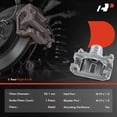 thumbnail image 2 of A-Premium Rear Left and Right Side Disc Brake Caliper Assembly with Bracket Compatible with Nissan Pathfinder 2005-2012 2-PC, 2 of 9