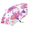thumbnail image 4 of Folk Cartoon Playful Fish Compact Sun Umbrella Windproof Travel Umbrellas for Rain Strong Portable UV Protection, 4 of 8