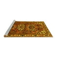 thumbnail image 2 of Ahgly Company Machine Washable Indoor Rectangle Persian Yellow Traditional Area Rugs, 7' x 9', 2 of 4