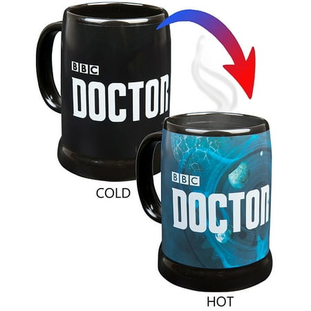 Souvenir Stein - Dr Who Heat Reveal 20oz Coffee Mug / Stein with Doctor Who Logo