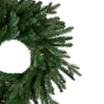 thumbnail image 4 of Northlight Real Touch™ Pre-Lit Grande Spruce Artificial Christmas Wreath - 24" - Clear Lights, 4 of 7