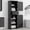 Black#2, variant on Bathroom Vanity, Tall Bathroom Storage Cabinet, Freestanding Storage Cabinet with Two Different Size Drawers and Adjustable Shelf, MDF Board with Painted Finish, Grey (Old Sku:WF312730AAE)