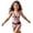 czb# Pink442, variant on CUZIBR Girls Swimsuit Floral Print Summer Tie Front Two Piece Stylish Strappy Polka Dot Halter Tank Top Shorts Tankini Sets Sunny Beach Bathing Suit,Yellow,13-14 Years