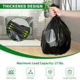 thumbnail image 2 of SYTHERS 50 Gallon Small Trash Bags, 100 Counts Wastebasket Bags Extra Thick Unscented Garbage Bags for Bathroom, Bedroom, Office, Kitchen, Home, Black, 2 of 8