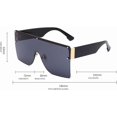 thumbnail image 3 of Lunettes de Soleil Mode Sans Monture pour Hommes et Femmes, Mode de Rue, Vacances, Protection Solaire (Couleur : g, Taille : Medium), 3 of 4