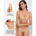 thumbnail image 5 of Cassie Liz Deep V Bras for Women No Underwire Jelly Wireless Push Up Bra Comfortable Bralette Seamless T-Shirt Bras, 5 of 6
