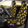 thumbnail image 3 of Fotbe Daisies Flowers Pattern Automotive Seat Covers for Cars Trucks and SUVs – Car Seat Covers for Front Seats,Protective Seat Covers,Vehicle Seat Covers, Set of 2, 3 of 9