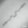 thumbnail image 3 of Synergee Commercial Super Easy Curl Olympic Bar Chrome with Powder Coated Brass Bushings Excellent for Bicep Curls and Triceps Extensions, 3 of 7