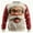 Z01 Watermelon Red, variant on Christmas Sweaters for Mens 2025 Funny Christmas Sweatshirts Crewneck 3D Santa Printed Xmas Holiday Long Sleeve Pullover Shirts with Pocket Red S