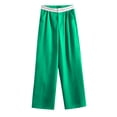 thumbnail image 2 of ShomPort Women's Wide Leg Pajamas Pants Solid Color Loungewear Trousers Casual Loose Comfy Pjs Pants, 2 of 6
