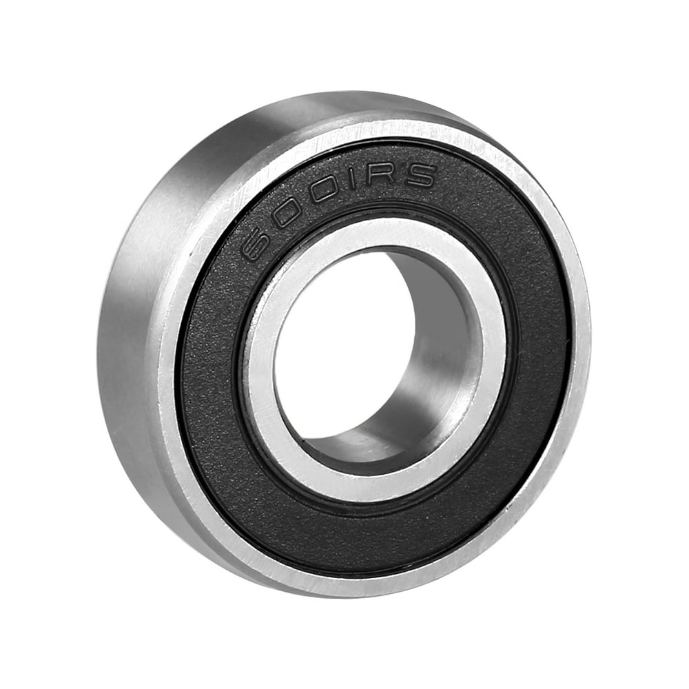 Deep Groove Ball Bearing 6001RS Single Sealed, 12mm x 28mm x 8mm Chrome