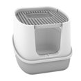 thumbnail image 2 of Inodoro grande para gatos, inodoro grande para gatos, caja de arena dividida para gatos, bandeja de arena grande para gatos, características mejoradas, 2 of 12