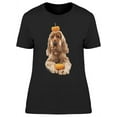 thumbnail image 1 of Spaniel Dog With Pumkins T-Shirt Women -Image by Shutterstock, Female Small, 1 of 2