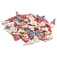 thumbnail image 1 of Wood Buttons, Sewing Accessory Scrapbook Decor Cute Guitar-Shape Button 2 Holes  for Sewing Crafting, 1 of 8