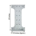 thumbnail image 6 of BalsaCircle 20" Silver I Marquee Letter Warm White LED Lighted Sign Metal Finish Event Party, 6 of 8