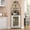 new gold, variant on Gaderth Corner Bar Cabinet With Wine Rack,Industrial Wine Bar Cabinet,Liquor Cabinet,Coffee Bar,Sideboard Buffet Cabinet With Glass Holder,Mesh Door For Kitchen Dining Living Home Bar