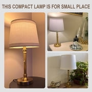 Oneach 19.75 Gold Modern Table Lamp Set of 2 for Living Room Bedroom Nightstands Bedside Lamps, Metal, Decor
