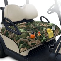 Psesaysky Golf Cart Seat Covers Forest Hunting Camo Golf Cart Seat Blanket with 4 Pockets and Handle, Non-slip Universal Fit for EZGO, Yamaha, Club Car and Other 2-Seat Carts, 51"x 30.3"